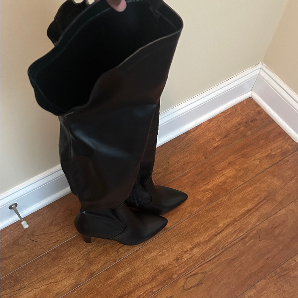 Elegant Black Over the Knee Boots